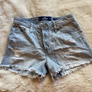 hollister high rise mom shorts